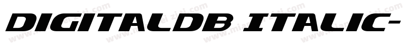 DigitalDB Italic字体转换